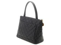 CHANEL シャネル 復刻トート ブラック/ゴールド金具 キャビア