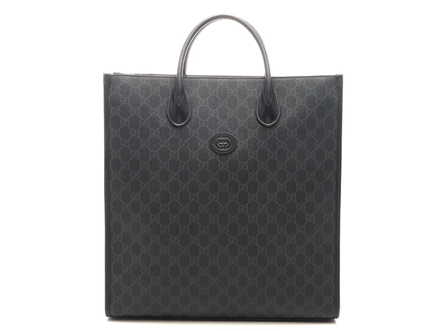 【美品✨】グッチ GGスプリーム インターロッキングG トートバッグ PVC 美品✨】グッチ GGスプリーム インターロッキングG トートバッグ