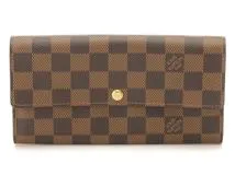 LOUIS VUITTON ルイヴィトン ポルトフォイユ・サラ ダミエ ブラウン 長