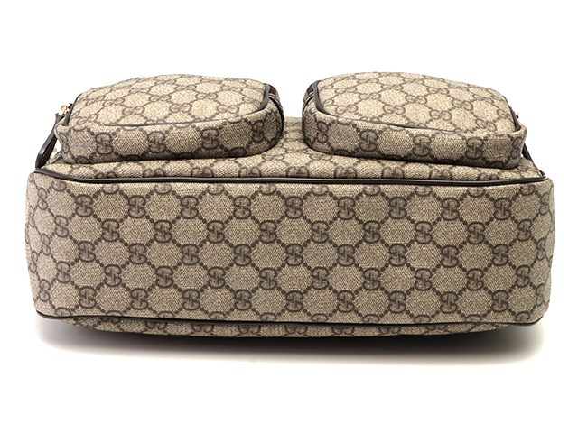 【GUCCI】ショルダーバッグ　GGキャンバス　ブラウン　A4 GUCCI グッチ GGキャンバス シェリーライン ショルダーバッグ