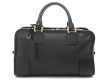 LOEWE ロエベ ハンドバッグ アマソナ28 ブラック/ゴールド金具 カーフ 352.30.N03【472】YY