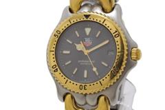 TAG HEUER タグホイヤー セル プロフェショナル S95.206 GP/SS 金メッキ/ステンレススチール グレー文字盤 クォーツ 【460】2148103932038