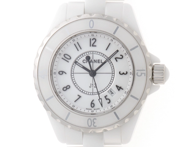 CHANEL シャネル　J12 セラミックホワイト　レディース時計 サピさま専用 シャネルJ12 白セラミック レディース（正規品