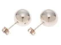 TIFFANY＆CO ティファニー ハードウェアボールピアス/シルバー/K14