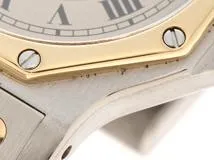 Cartier　カルティエ　時計　サントスオクタゴン　W2001583　レディース　クオーツ　GP/SS　アイボリー文字盤【431】 2148103932632