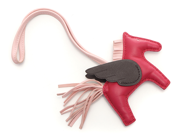 HERMES エルメス ロデオペガサスチャームPM フランボワーズ/ルージュ