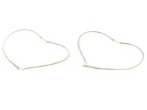 TIFFANY＆CO　ティファニー　オープンハートフープ　ラージ　ピアス　SVシルバー　11.0g　2148103933028【432】