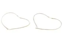 TIFFANY＆CO ティファニー オープンハートフープ ラージ ピアス SV