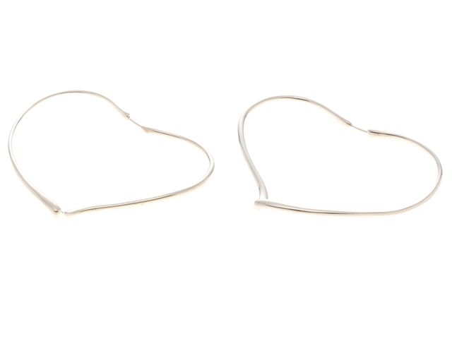 TIFFANY＆CO ティファニー オープンハートフープ ラージ ピアス SV
