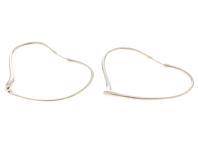 TIFFANY＆CO ティファニー オープンハートフープ ミディアム ピアス SV