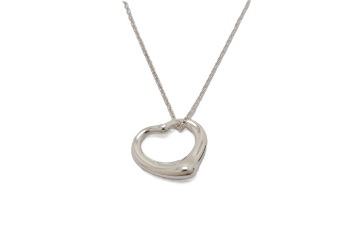 TIFFANY&CO ティファニー オープンハートネックレス SV シルバー 925