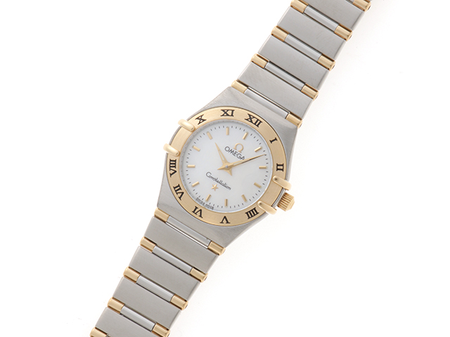 OMEGA オメガ 腕時計 コンステレーション ミニ ハーフバー YG/SS