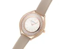 SWAROVSKI スワロフスキー 腕時計 ラウンドウォッチ シルバー文字盤