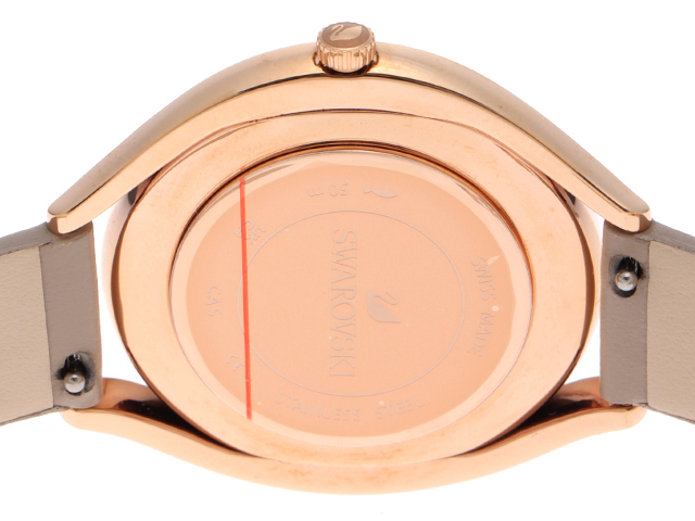 SWAROVSKI スワロフスキー 腕時計 ラウンドウォッチ シルバー文字盤