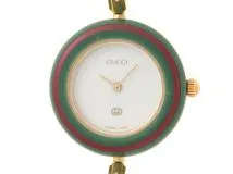GUCCI グッチ チェンジベゼル 11/12 ホワイト文字盤 ゴールドメッキ