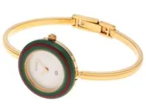 GUCCI グッチ チェンジベゼル 11/12 ホワイト文字盤 ゴールドメッキ
