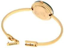 GUCCI　グッチ　チェンジベゼル　11/12　ホワイト文字盤　ゴールドメッキ　クオーツ　レディース時計　2148103933882【207】