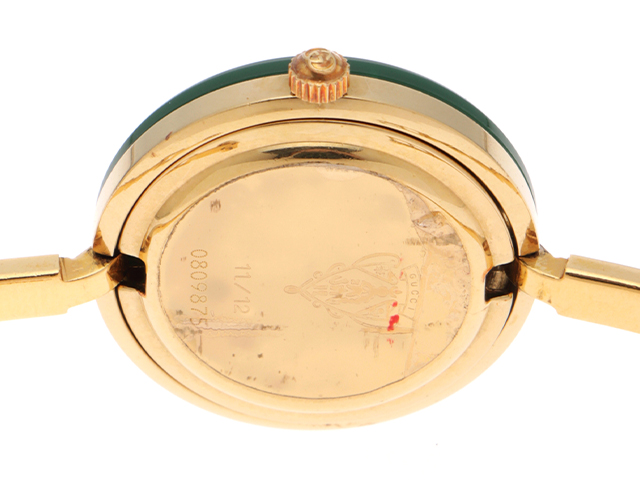 GUCCI グッチ チェンジベゼル 11/12 ホワイト文字盤 ゴールドメッキ