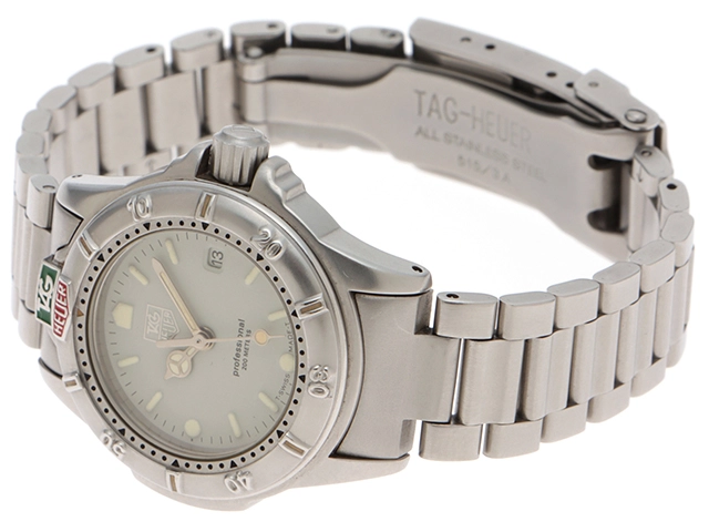 TAG HEUER　タグホイヤー　4000シリーズ　プロフェッショナル　999.708K　グレー文字盤　ステンレススチール　クォーツ　レディース　2148103934117　【207】