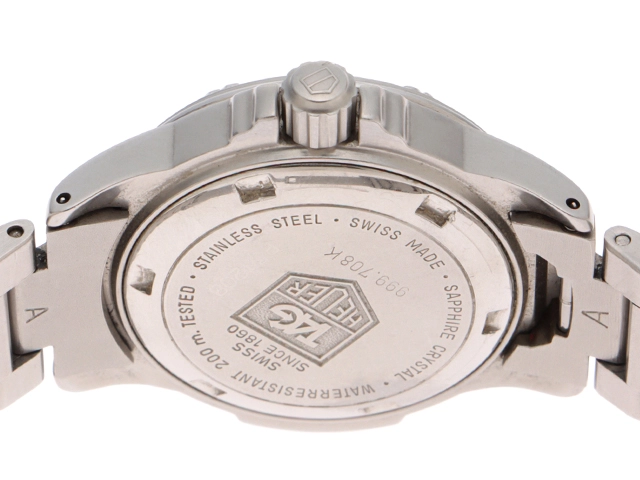 TAG HEUER　タグホイヤー　4000シリーズ　プロフェッショナル　999.708K　グレー文字盤　ステンレススチール　クォーツ　レディース　2148103934117　【207】
