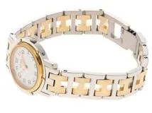 HERMES エルメス クリッパーコンビ CL3.240 ゴールドメッキ/ステンレス