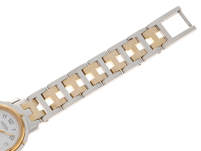 HERMES エルメス クリッパーコンビ CL3.240 ゴールドメッキ/ステンレス