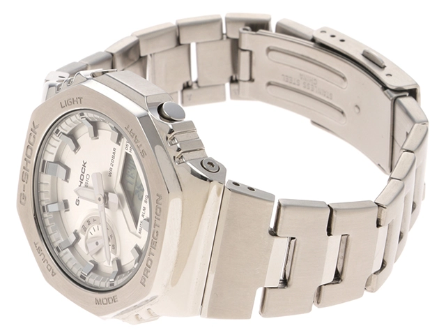 CASIO　カシオ　G-SHOCK　アナログデジタル　GM-2110D-7AJF　クォーツ　シルバー　メンズ　樹脂／ステンレススチール　2148103934384【207】