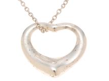 TIFFANY＆CO　ティファニー　オープンハート　ネックレス　SVシルバー　3.3g　【471】YN