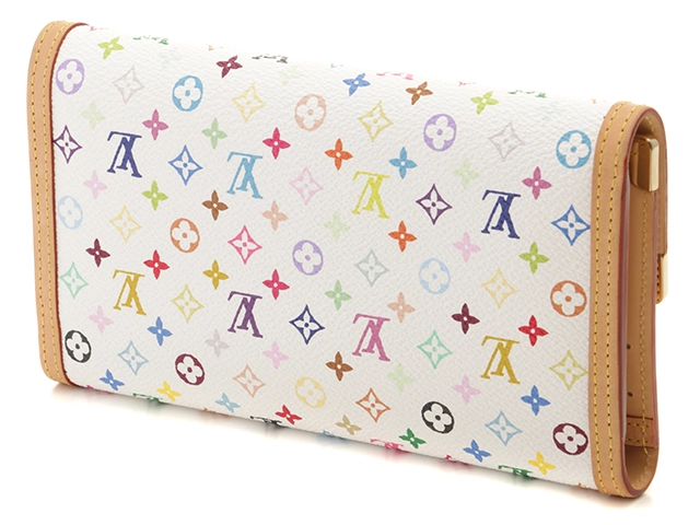 LOUIS VUITTON ルイヴィトン 財布/三つ折り長財布 ポルトトレゾール・インターナショナル マルチカラー ブロン M92659【472】YY