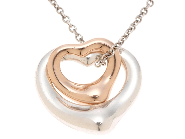 TIFFANY＆CO ティファニー ダブルオープンハート ネックレス シルバー