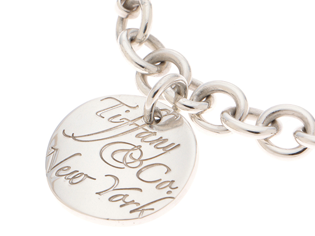 ティファニー　ラウンド プラッター TIFFANY＆CO ティファニー ノーツラウンドタグ ブレスレット SV