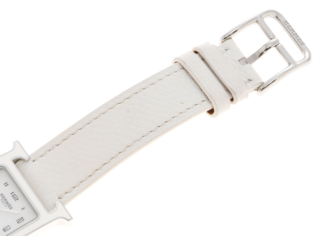 HERMES エルメス Hウォッチ HH1.220 UU01 ステンレススチール/ホワイト