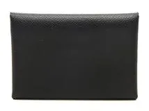 HERMES エルメス カードケース カルヴィ・デュオ ブラック ヴォー