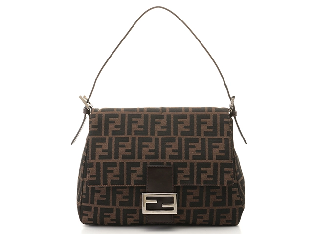 FENDI フェンディ ズッカ マンマバゲット ダークブラウン／ブラウン