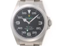 2024年正規品 ROLEX ロレックス エアキング 126900 ブラック文字盤 オイスタースチール 自動巻き【472】SJ