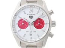 2024年モデル TAG HEUER タグホイヤー メンズ オートマチック カレラ クロノグラフ ジャパンリミテッドエディション CBN201M.EA0016 ホワイト文字盤 SS【472】HK