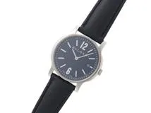 BVLGARI ブルガリ ソロテンポ ネイビー文字盤 革/SS レザー ST35S