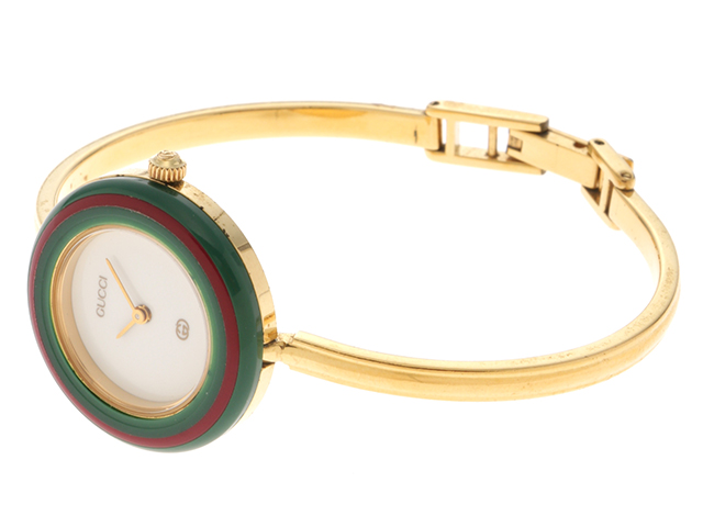GUCCI グッチ チェンジベゼル 11/12 クォーツ GP/樹脂 レディース