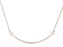 TIFFANY＆CO　ティファニー　Ｔスマイル　ネックレス　SVシルバー　1.9g　【471】YN