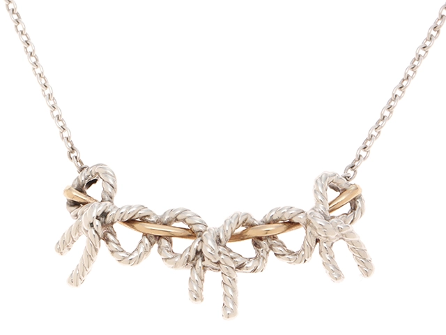 TIFFANY＆CO ティファニー トリプルツイストリボン ネックレス