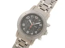 エルメス　クリッパー　ダークグレー エルメス クリッパー ダイバー クロノグラフ CP2.941 グレー メンズ