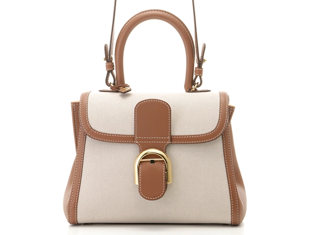 DELVAUX デルヴォー バッグ ブリヨン PM キャンバス ブラウン【472】YI