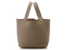 HERMES　エルメス　ピコタンロックMM　エトゥープ　GP金具　トリヨンクレマンス　K刻印（2025年）【433】2148103943416