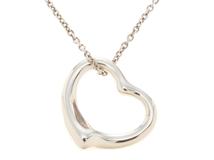 TIFFANY＆CO　ティファニー　　オープンハート　ネックレス　シルバー　6.1g　【471】M