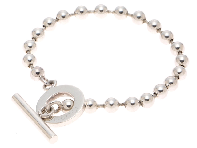 GUCCI グッチ ボールチェーン ブレスレット SVシルバー 14.7g 【471