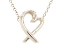 TIFFANY＆CO　ティファニー　ラビングハート　ネックレス　SVシルバー　1.7g　【471】YN