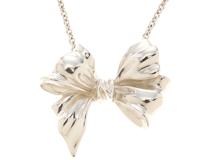 TIFFANY＆CO　ティファニー　リボン　ネックレス　SVシルバー　8.6g【471】YN