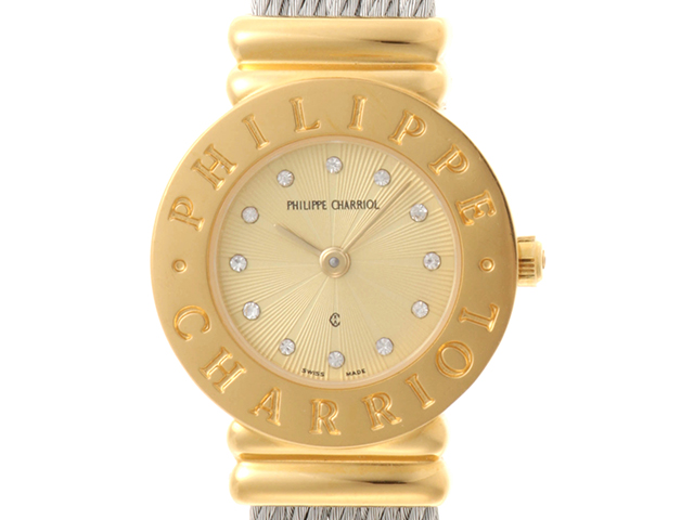 CHARRIOL シャリオール 時計 サントロペ H28.91 ゴールドメッキ