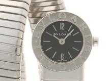 BVLGARI ブルガリ トゥボガススネーク　ステンレス　クォーツ　ブラック文字盤【471】I