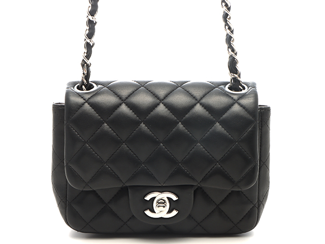 CHANEL シャネル ミニマトラッセ18 チェーンショルダー ブラック